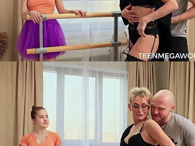 Ballet Teacher Malusha Gets Double Teamed In Spicy Trio - TeenMegaWorld