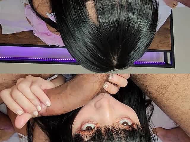 Stunning Asian Marica Hase Milks Giant Cock While Speaking Japanese