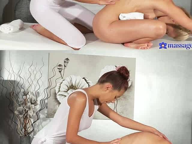 Saucy lesbians massage thrilling adult video