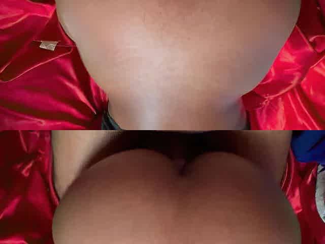Cum discharged on large butt