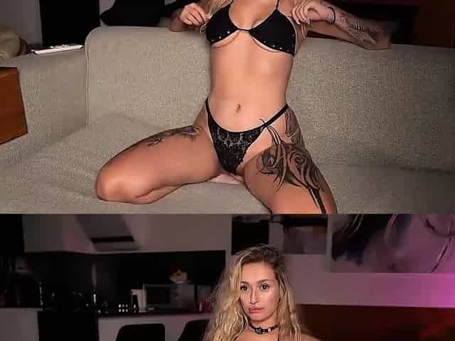 Two horny blonde sluts suck cock and get pounded hard live a