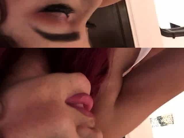 Brunette slut pov blowjob in close up HD
