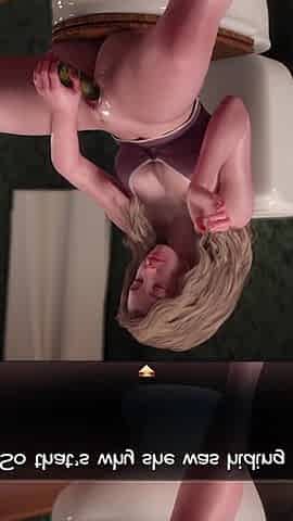 Bottle in the Pussy of a Young Bitch