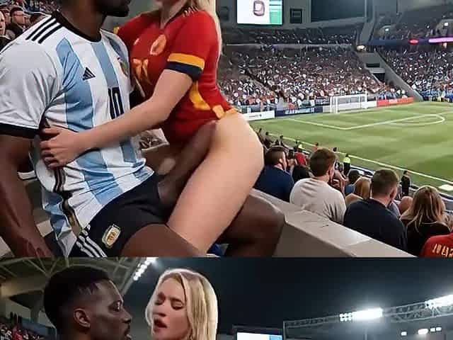 WOW Hawt! (( " ARGENTINA screw SPAIN " )) Last World Cup... in Public! Who wins? Answer in the comments! "Interracial"(IA)