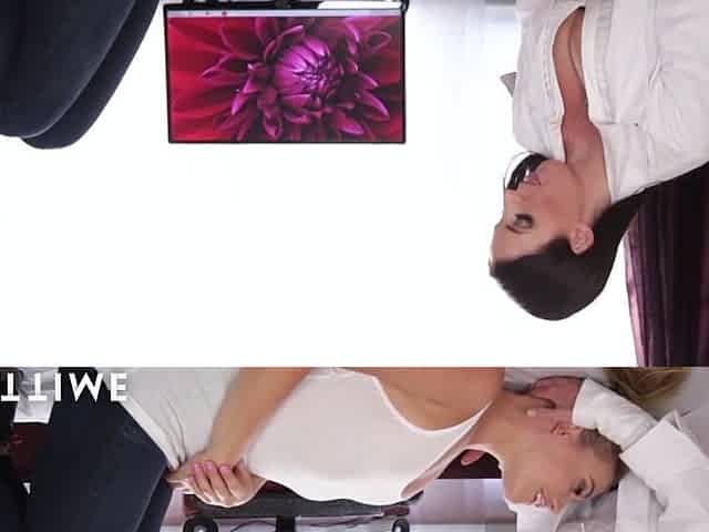 Doctor Angela White Scissors with Mia Malkova until That babe lastly Orgasms! Fu...
