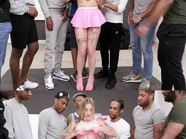 Anal fuck slut group sex facial