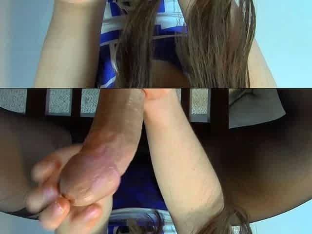 Amateur teen handjob
