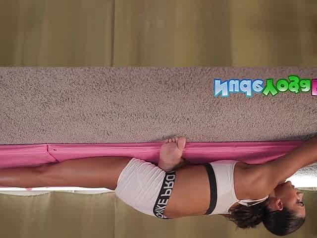Natasha Does Yoga, Strips Slowly, Then Fingers Her Wet Pussy While Showing off Her Flexible Body.