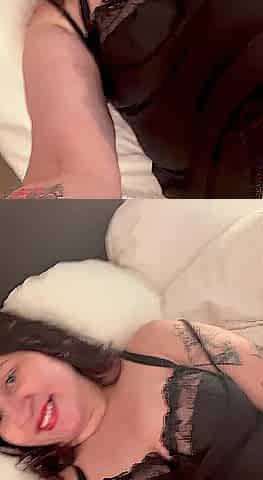 Shaggy Lalin girl Orgasms Hard in Hotel Room with Wand Toy