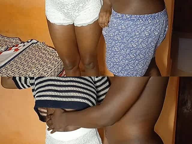 African Ebony Receives Standing Fuck