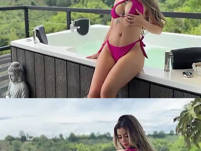 Ideal booty model drilled hard in jacuzzi!