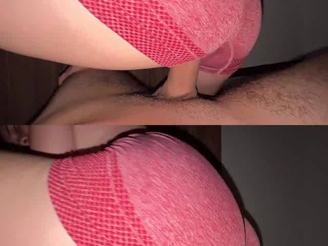 Stepsister Leaned Over in Her Tight Shorts... Now They Are Torn and so Is Her Pussy.