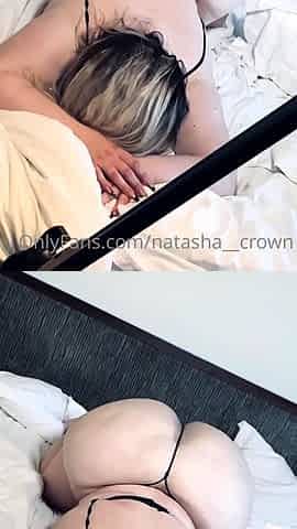 Cumshot amateur MILF suck and jerks dude in the bedroom