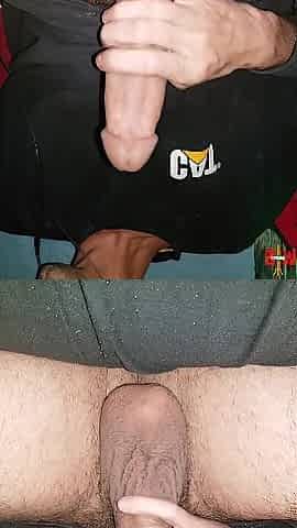 Just a little after work large white knob masturbation!