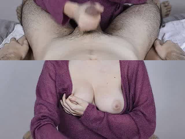 Morning tugjob with last smack of semen