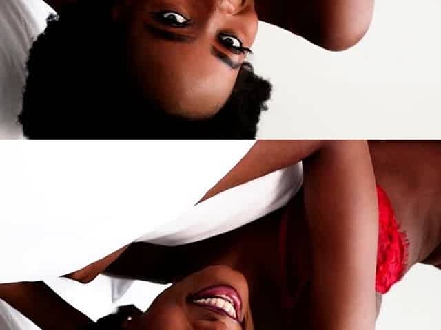 Sexy ebony MILF reveals stunning body