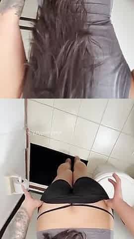 Risky Sex! - Fill My Step Sister with Sperm in the Bathroom of Her Parents' House...