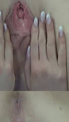 Labia Spreading Close up 3