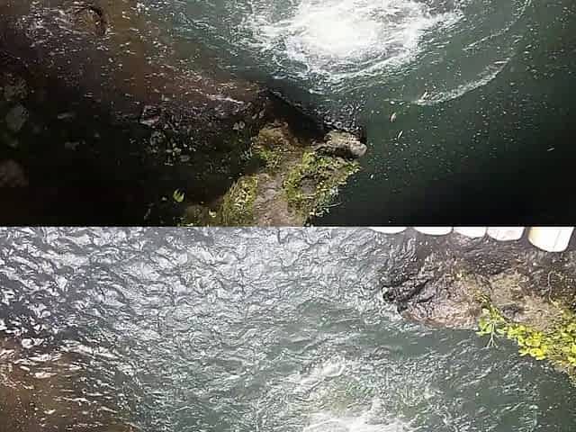 TWAT FALL public FLASH and PEE #Tourist atraction Waterfall in Jungle