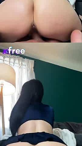 Hot real amateur brunette gives her boyfriend a POV blowjob