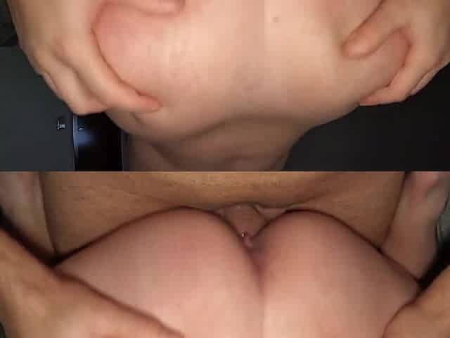 Bent Her Over and Painted Her Ass with Cum