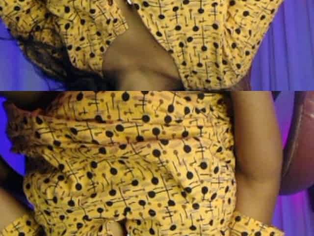 Pregnant Lady Play with Boobs and Big Belly.
