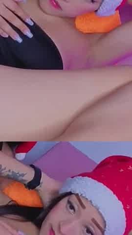 Skewering Her Tight Pussy with My Dildo