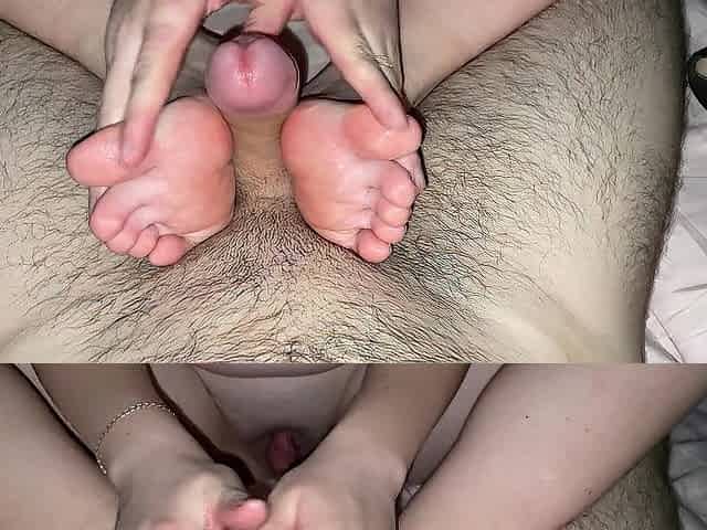 My Stepsister is a Footjob and Tugjob Queen