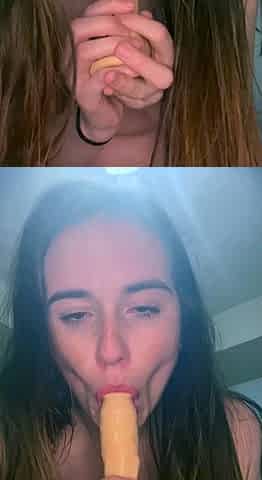 Cute amateur webcam teen girl toying pussy on webcam