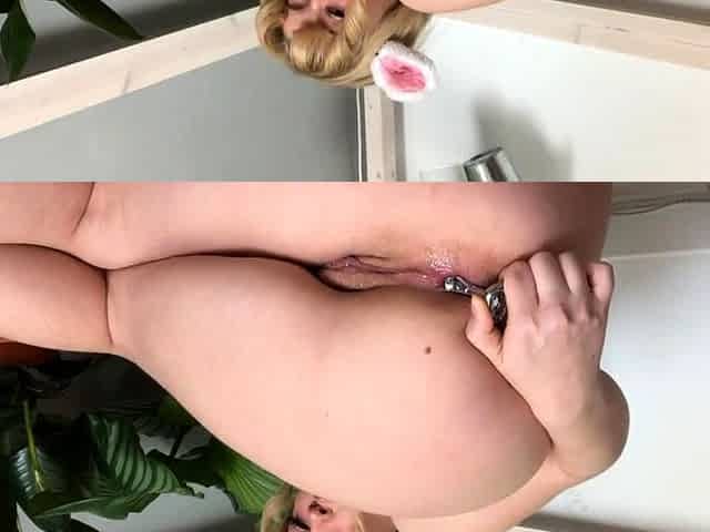 Big-Titted Blonde Fox Cosplayer Takes It in the Ass