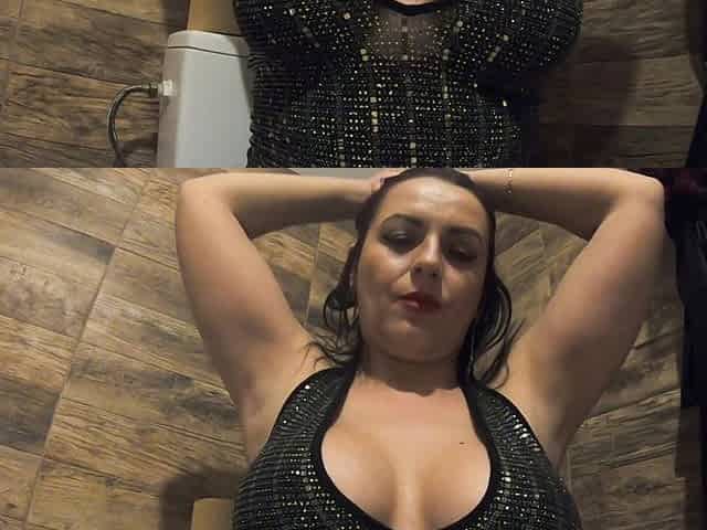 Desperate to Pee - Shiny Leather Boots, Ripped Pantyhose and Intense Pee Fetish Play