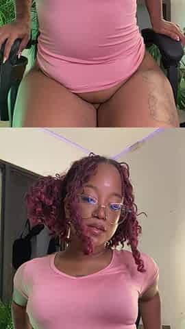 Chubby Ebony Milking