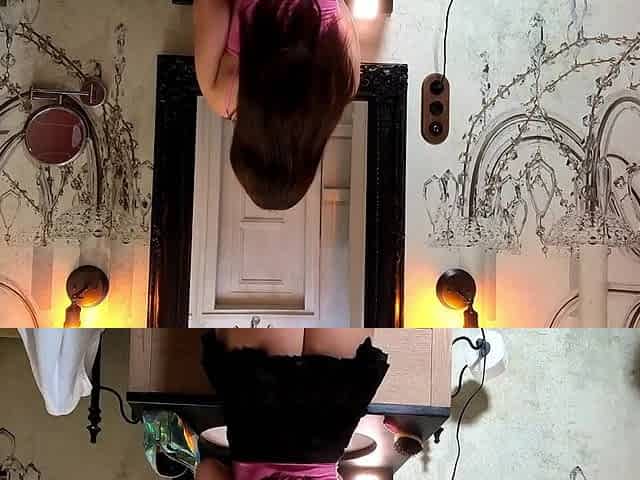 Dental Floss Smallest Pants G-String Cutie below her Cut Shortest Short Petticoat shows Snatch Lips