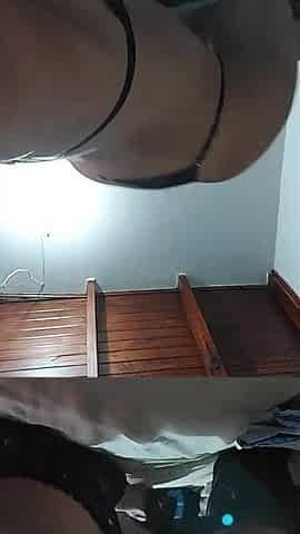 Stepsister shows u her melons and booty in pajamas