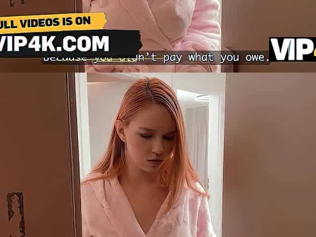 VIP4K. A Redhead Tempted the Debt collector