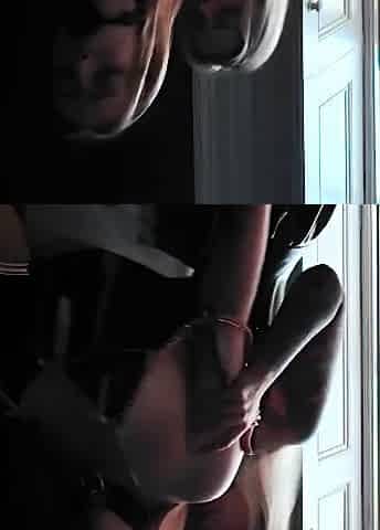 Hot blonde lesbian amateur threeway oral and strapon bang