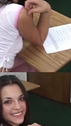 Teen Student Sucked Cock Deep in the Classroom