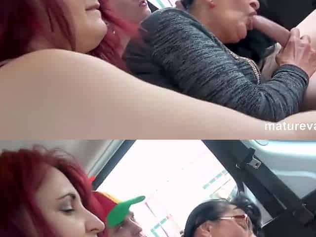 Crazy Horny Ladies Van With Lilian Black, Samantha Wett And Samantha Black