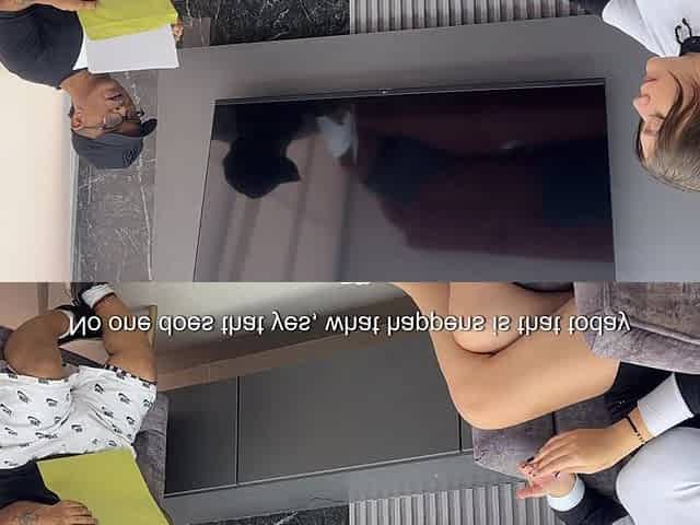 Small Man with Huge Cock Strongly Penetrates the Pussy of Pregnant Latin Girl