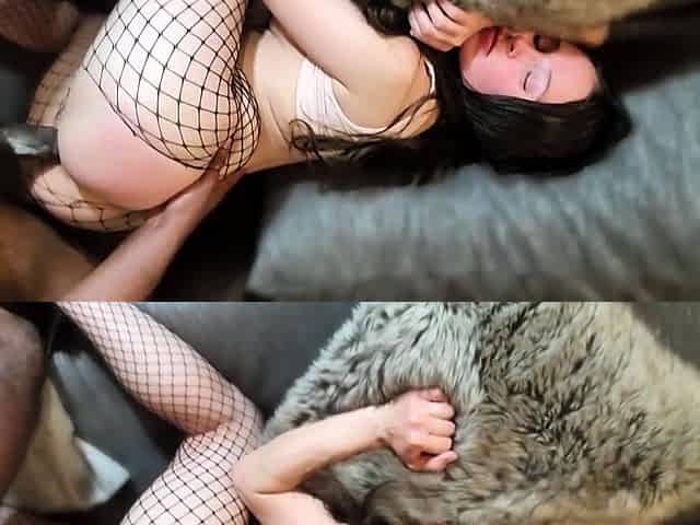 Brunette babe in hardcore pussy and anal banging