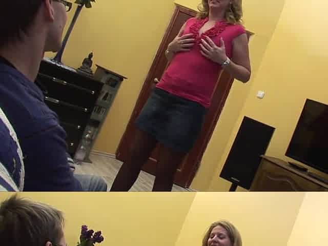 Blonde Big Ass Hungarian Amateur Mom And The Boys - Anal threesome