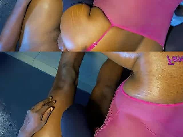 Black Stripper on a Chubby BBC