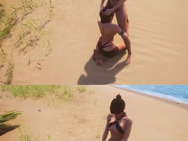 Wicked Beach Lesbo Vagina Licking