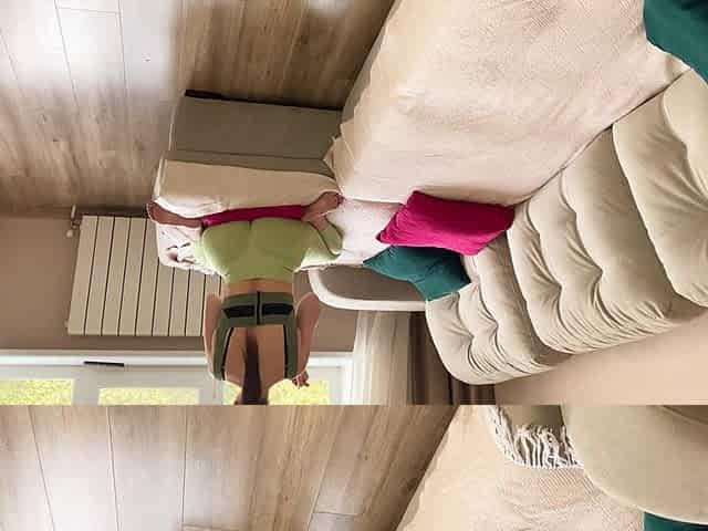 Stepmother Helped Stepson Jerk off with Her Panties and Let Him Fuck Herself - Russian Amateur with Conversations