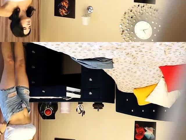 Sexy teen on spy cam