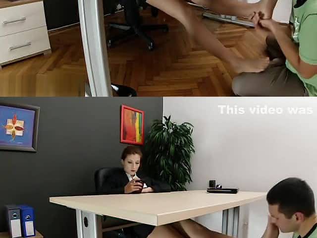 Goddess Victoria Office Foot Worship 3