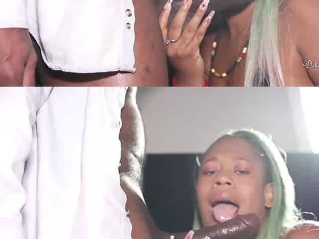 Thick Amateur Ebony Gets A BBC60fps - Cumshot