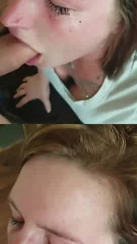 Her First Rough Blowjob - Verified Amateurs