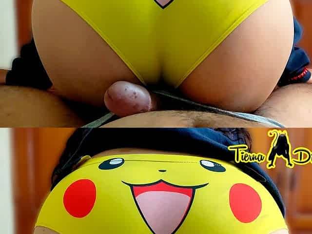 I Rubbed My Roommate's Cock with My Cute Panties to Make Him Horny