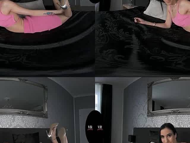 Hot Teen Nikki Plays With Dildo In Bed - Sexy Teen Brunette Solo Masturbation